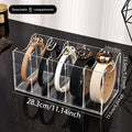 1pc Transparent belt storage box, assembled version, suitable for belts, ties, neckties, wardrobe organizing and storage rack Oasis Select Detachable -5 grids