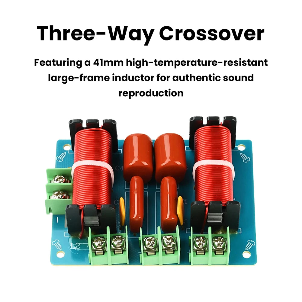 250W 2 High 1 Low Three-Way Crossover for KTV Stage Speakers Hifi Fever Grade Audio Divider with Precise Frequency Separation Oasis Select Default Title