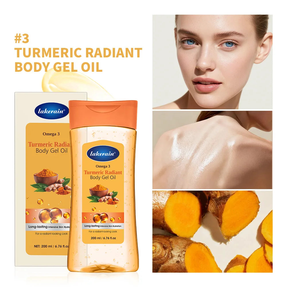 Turmeric Vitamin C Body Gel Oil – Brightening Moisturizer 200ml