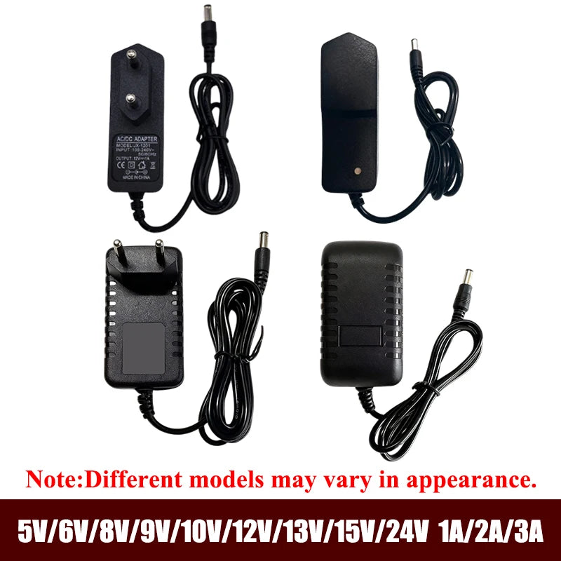 Power Supply 12V 24V AC 220V 110V TO DC 5V 6V 8V 9V 12V 13V 15V 24V Power Supply Adapter Transformer 220V 12V 24V With 8PCS Plug Oasis Select