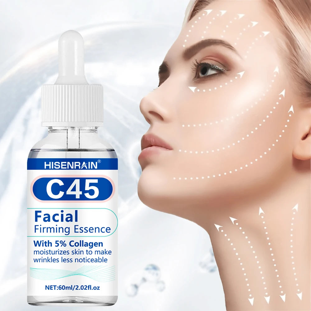 HISENRAIN Premium Anti-Aging Facial Serum with Hyaluronic Acid & Vitamin C - Brightening, Hydrating, Wrinkle Reduction. Oasis Select