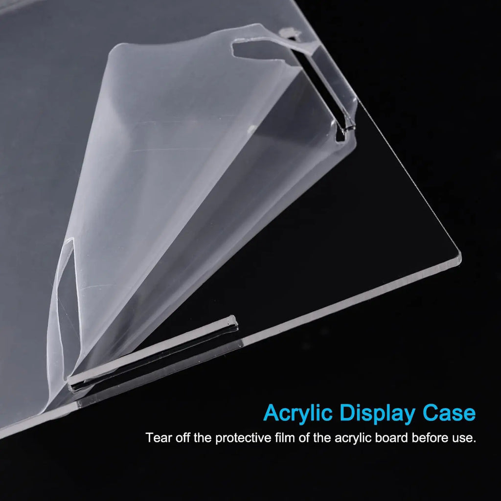 Clear Acrylic Cube Display Case Black Base Dustproof Showcase Box Collectibles Figurines Model Toy Storage Holder Home New 2026 Oasis Select