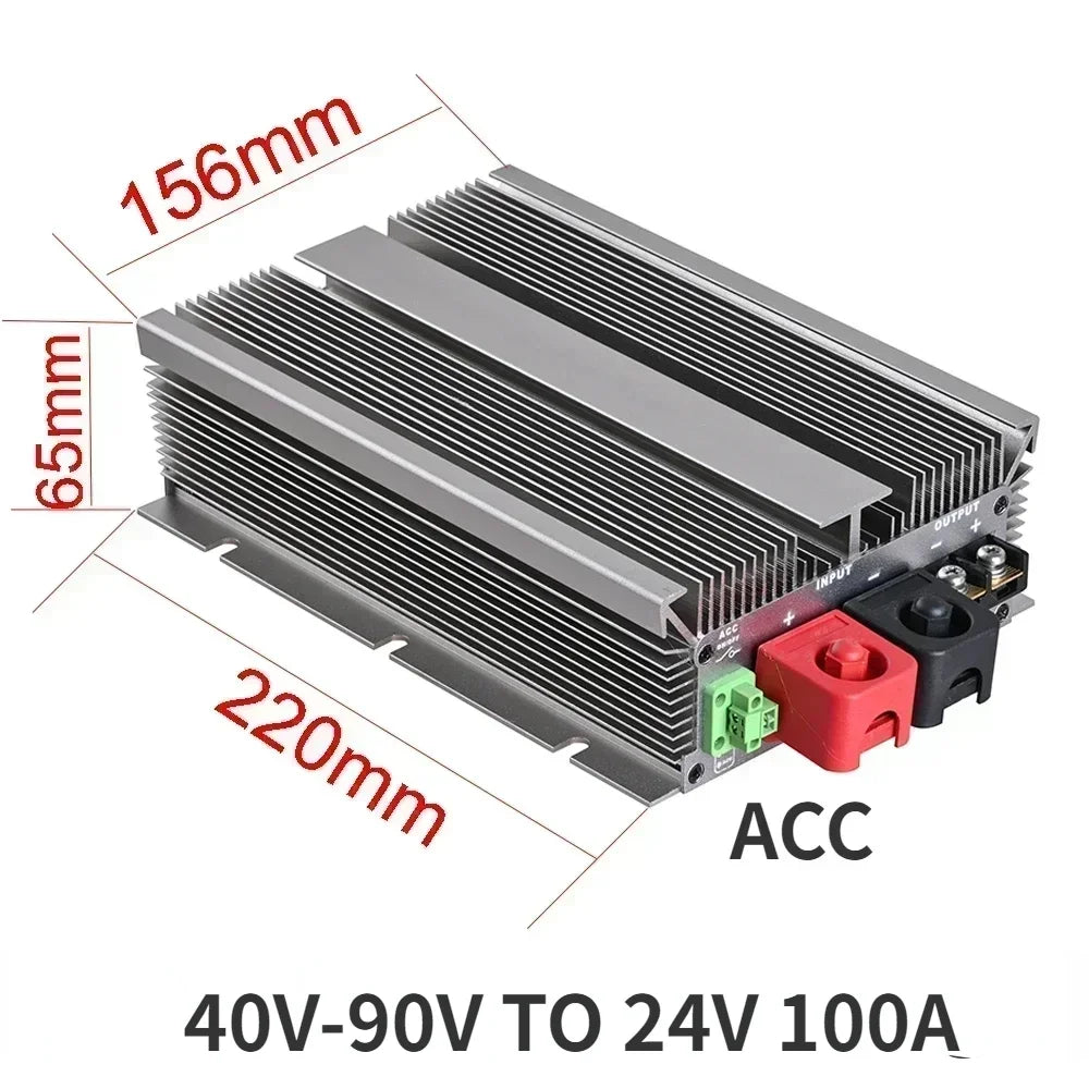 40V-90V TO 24V 100A 60A 60V 72V 80V to 24V DC DC Step Down Converter Voltage Reducer stabilizer 72 Volt to 24 Volt ce Oasis Select 40V-90V TO 24V 100A 72V(40-90V) 24V