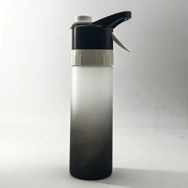 Sports Water Bottle, Sports Cup, Spray Water Bottle with Quick-Spray Nozzle, Suitable for Hiking, Gym and Outdoor Activities Oasis Select black 0.65L
