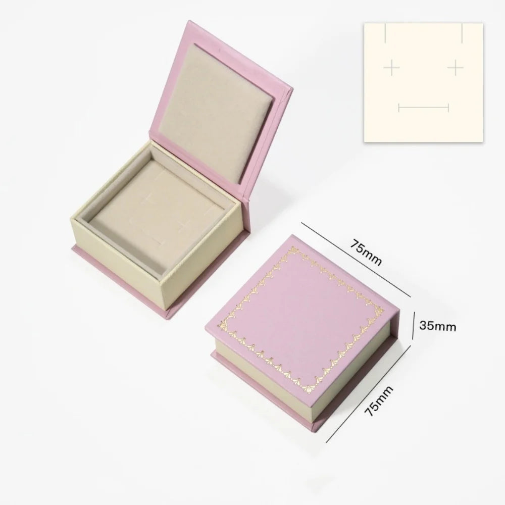 Creative Flip Cover Book Shaped Jewelry Box Earrings Ring Necklace Storage Case with Sponge Women Portable Travel Jewelry Holder Oasis Select Pink 1