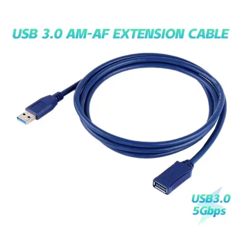 5m 3m 1m USB 3.0 Extension Cable Male to Female M/F Cord Adapter Data Transfer Charging Transmission Hard Disk Connection Cable Oasis Select