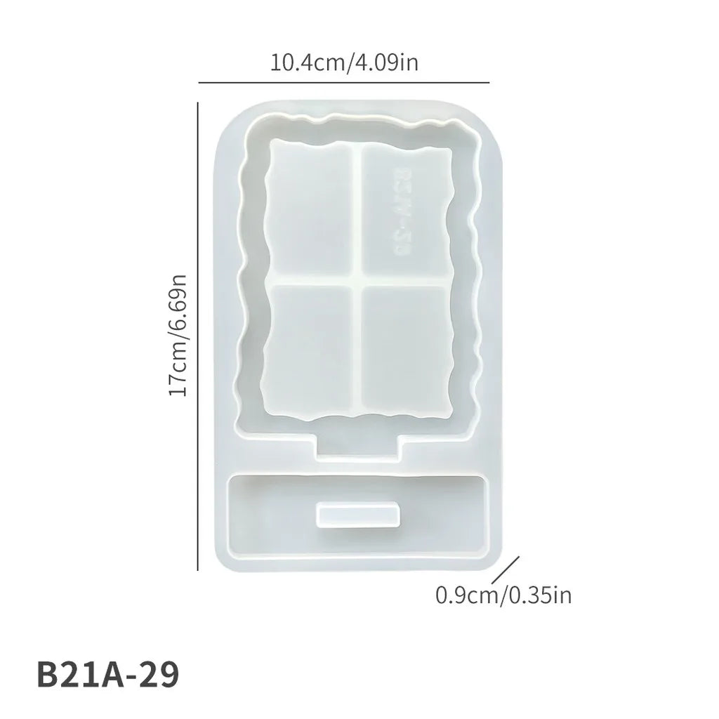 Double-layer Standing Photo Frame Silicone Resin Mold for DIY Handmade Resin Casting Tabletop Home Decor Craft Oasis Select C