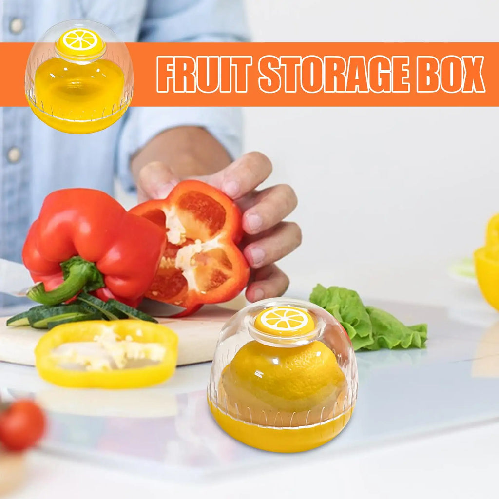 Fruit Storage Bowl Household Airtight Fruit Containers Portable Tomato Storage Container Food-Grade Fruit Bowl for Lemon Avocado Oasis Select