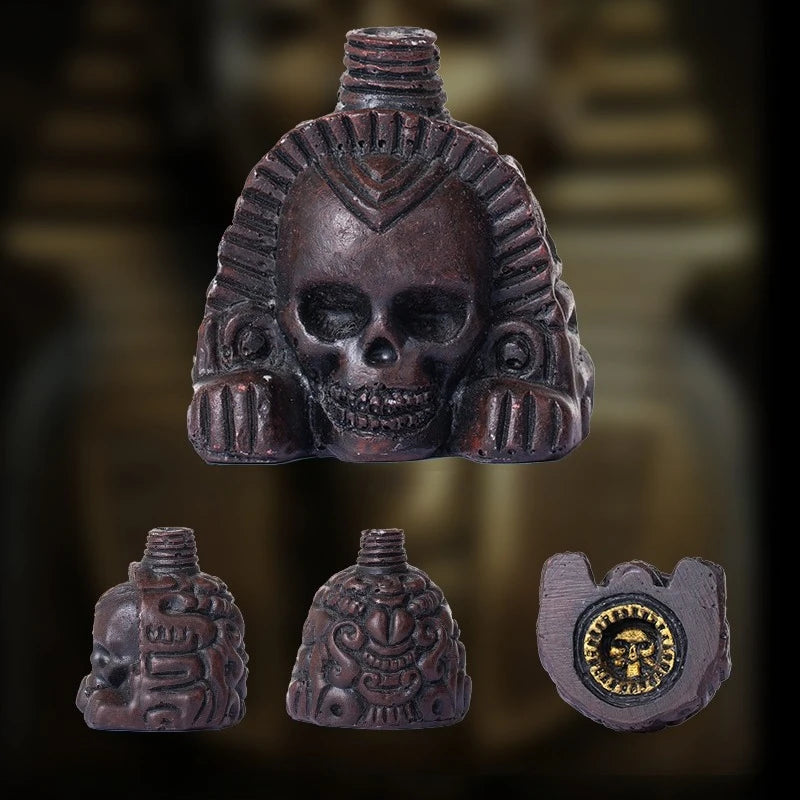 Aztec Death Whistle Spookys Aztec Scary Death Whistle Ghost War Whistle Skull Head Toy Party Noise Prop Resin Halloween Toy Gift Oasis Select F