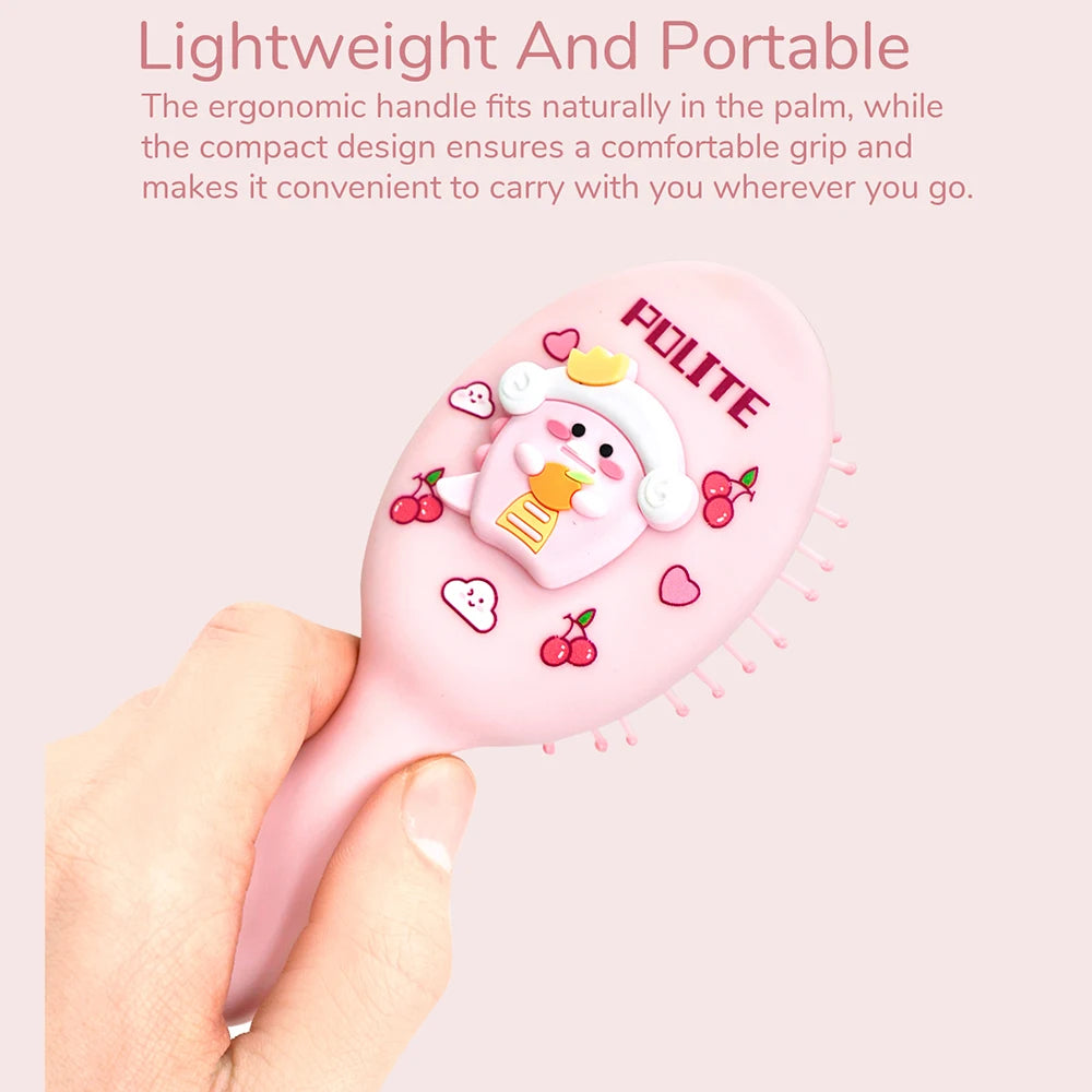Cartoon Dinosaur Mini Air Cushion Massage Comb – Anti-Static Hair Comb Oasis Select