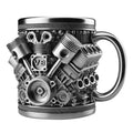 V8 Engine Stainless Steel Insulated Coffee Mug | Car Enthusiasts