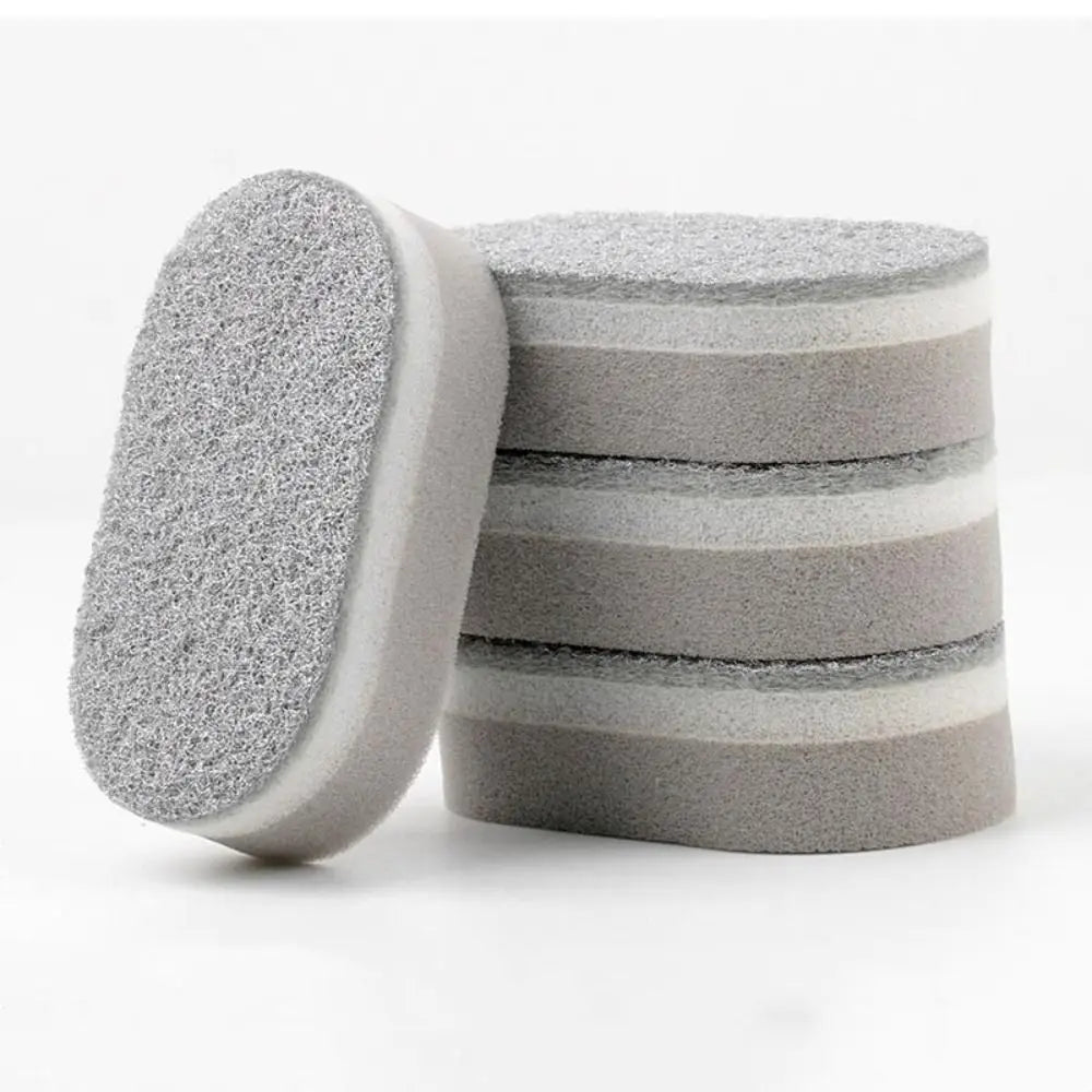 1/2/3Pcs Three-Layers Dishwashing Sponge Decontamination Double-Sided Cleaning Rag Household Cleaning Tools Thick Scouring Pad Oasis Select 1Pc