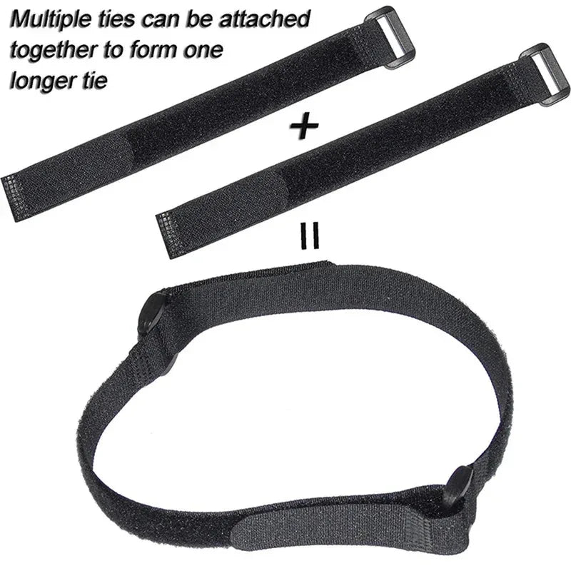 10/60PCS 2*50cm Reusable Fastening Bike Tie Nylon Hook & Loop Durable Multil Purpose Self-adhesive High Quality Strap Cable Ties Oasis Select