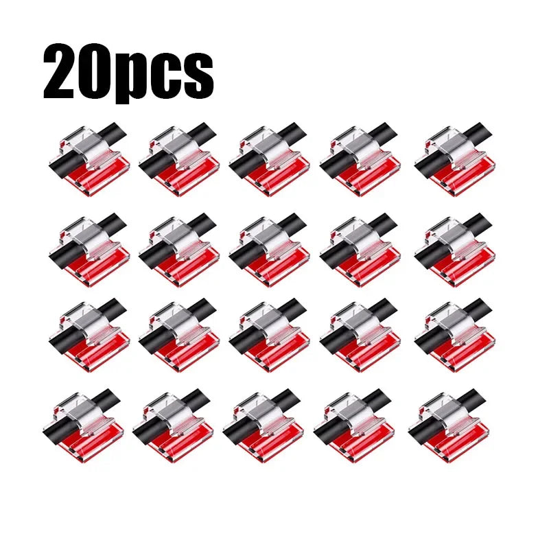 10/20/30/40/50pcs Cable Clips Self-Adhesive Cord Management Wire Holder Organizer Clamp Self-Adhesive Light Clips Car Wire Clip Oasis Select 20pcs Transparent