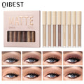 QIBEST 8-Color Matte Liquid Eyeshadow Set – Waterproof & Long-Lasting