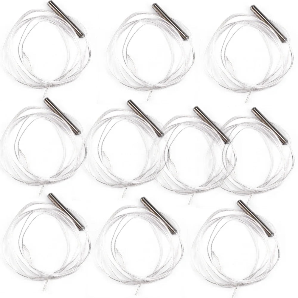 1-10PCS 50CM PT100 Platinum Resister Temperature Sensor Detector Waterproof Temperature Probe -20~450 Celsius WZP-PT100 Oasis Select 10pcs