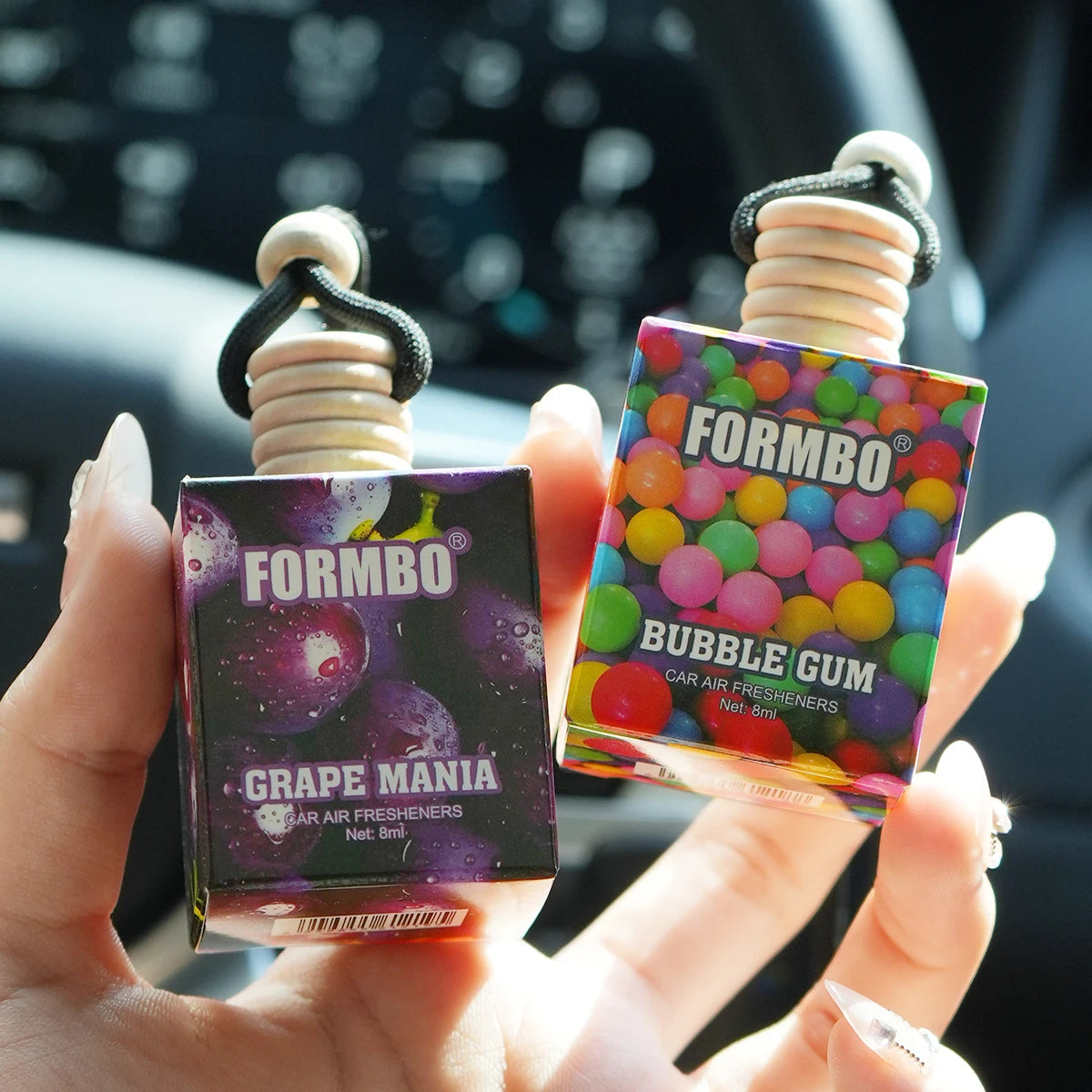 FORMBO Fruit Car Air Freshener Pendant | 4 Scents, 8ml Car Air Freshener Oasis Select