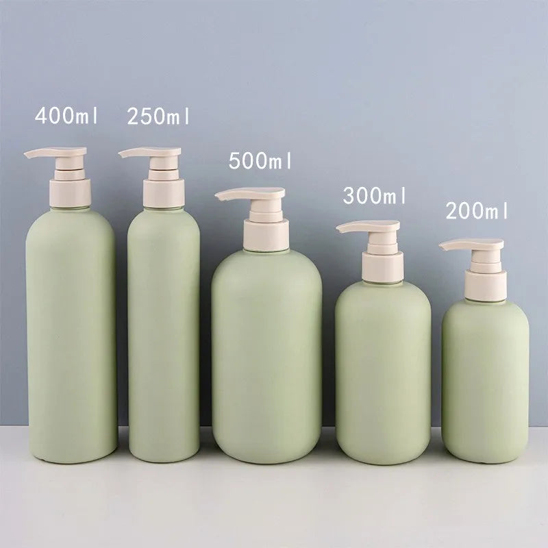 Avocado Green Refillable Pump Bottle – Lotion & Shampoo 200–500ml