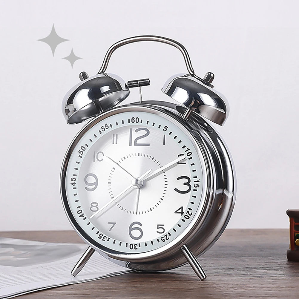 Twin-Bell Vintage Alarm Clock | Loud, Compact & Retro