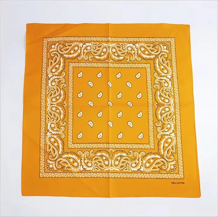 1 Bandana Kerchief Unisex Hip Hop Black Hair Band Neck Scarf Sports