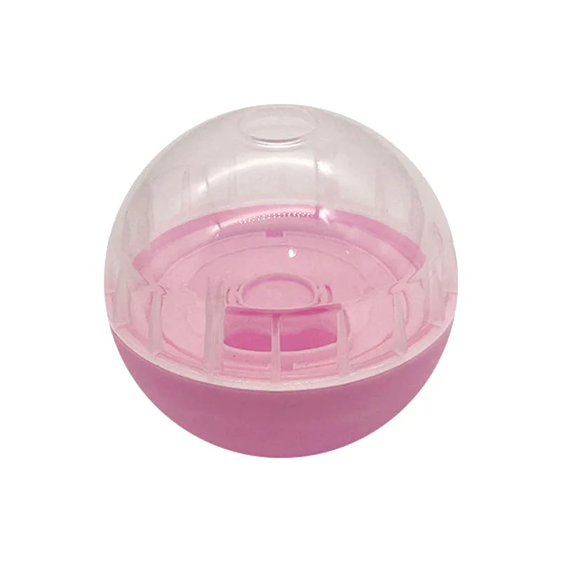 IQ Treat Ball Dog Treat Dispenser Toy Ball Interactive Dog Toy - 4" Dog Food Toy Stimulation, Slow Feeder Oasis Select Pink