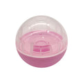 IQ Treat Ball Dog Treat Dispenser Toy Ball Interactive Dog Toy - 4" Dog Food Toy Stimulation, Slow Feeder Oasis Select Pink