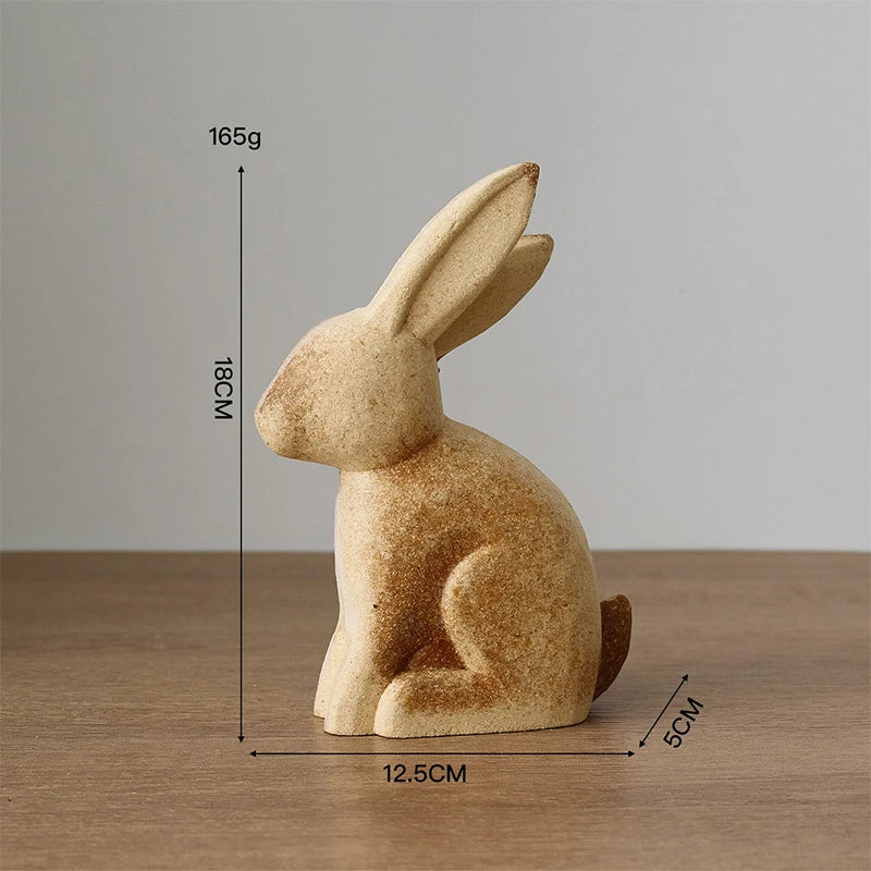 Creative DIY Painted Wooden Animal Sculptures - Horse, Rabbit, Cat, Giraffe- for decorative home accent Oasis Select A6