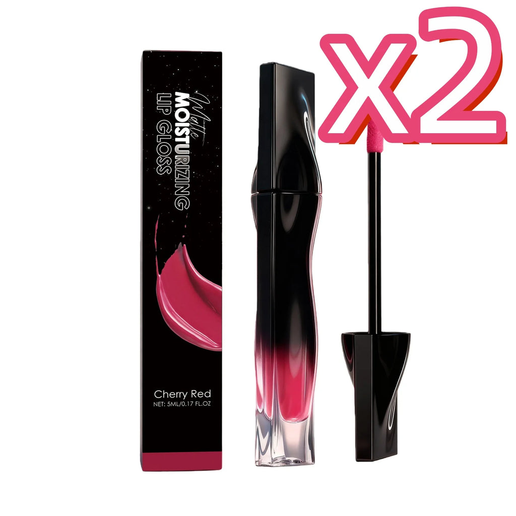 Premium Matte Lip Balm Smooth Matte Finish Reduce Dry Lines Lasting Pigment Natural Look Lightweight Moisturize 6-Color Lipstick Oasis Select Cherry Red X2