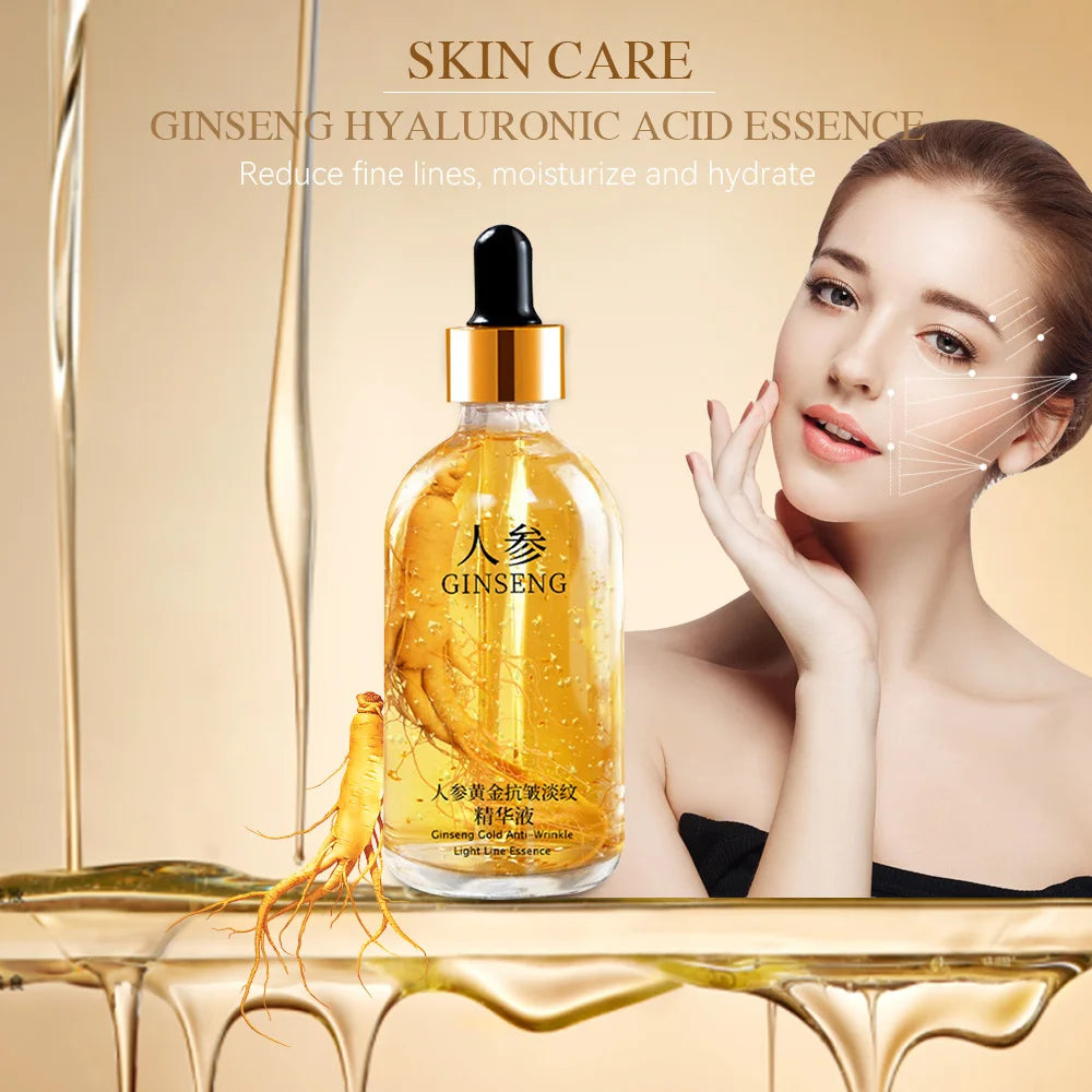 100ml 24k Gold Hyaluronic Acid Nicotinamide Face Serum Anti Aging Facial Lifting Collagen Essence Skin Care Whitening Serum Oasis Select