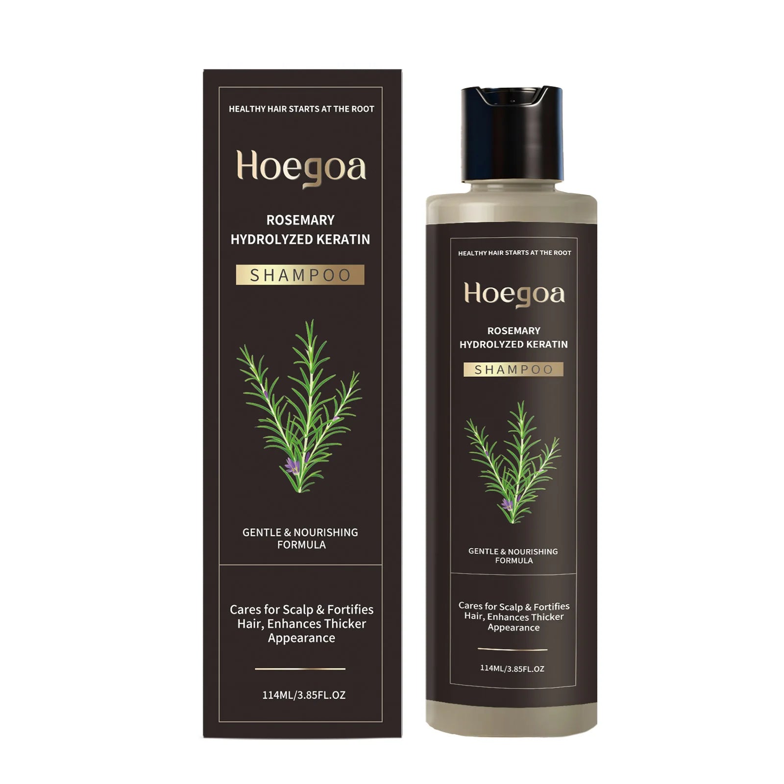 HOEGOA Rosemary Shampoo – Volumizing, Thickening & Anti-Dandruff Rosemary Hair Shampoo Oasis Select 114ml boxed