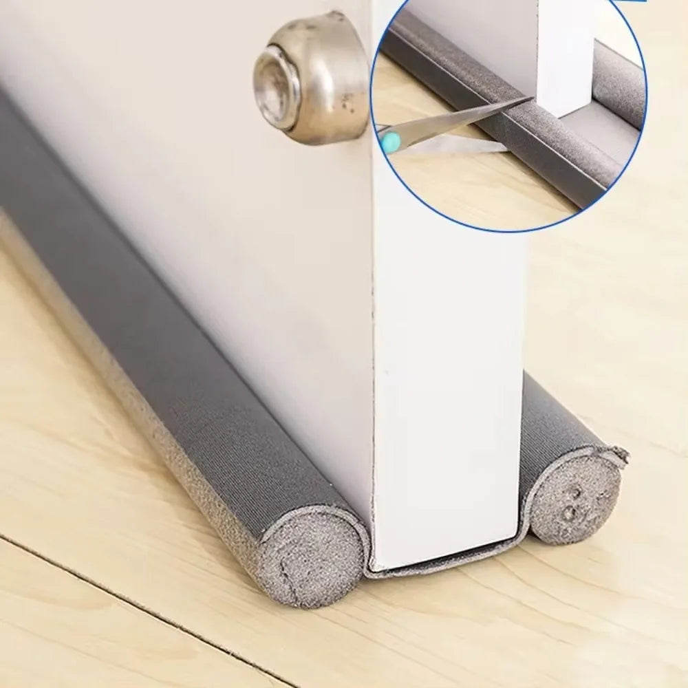 Anti-Insect Door Bottom Seal Strip Heat Preservation Dustproof Length Adjustable Door Sealing Strip Windshield Soundproof Door Oasis Select Grey