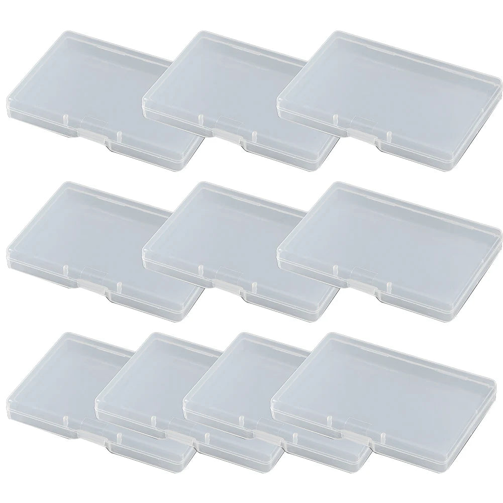 10Pack PP Plastic Rectangular Flat Box Transparent Design Storage Box Convenient To Locate And Retrieve Items Oasis Select