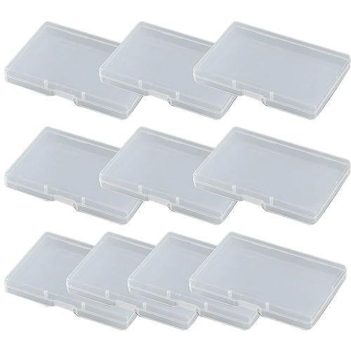 10Pack PP Plastic Rectangular Flat Box Transparent Design Storage Box Convenient To Locate And Retrieve Items Oasis Select