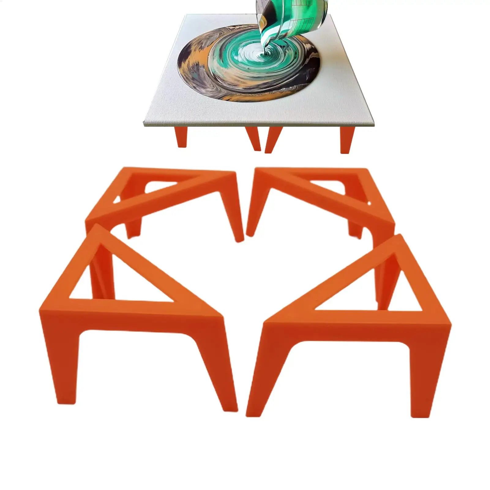 Canvas Corner Stands Mini Pouring Canvas Support Risers Pouring Paint Support Stands For Cabinet Doors Blinds Furniture Crafts Oasis Select