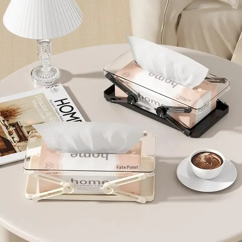 Practical Home Accessory: High, Spring-loaded Tissue Box for Desktop Use Oasis Select