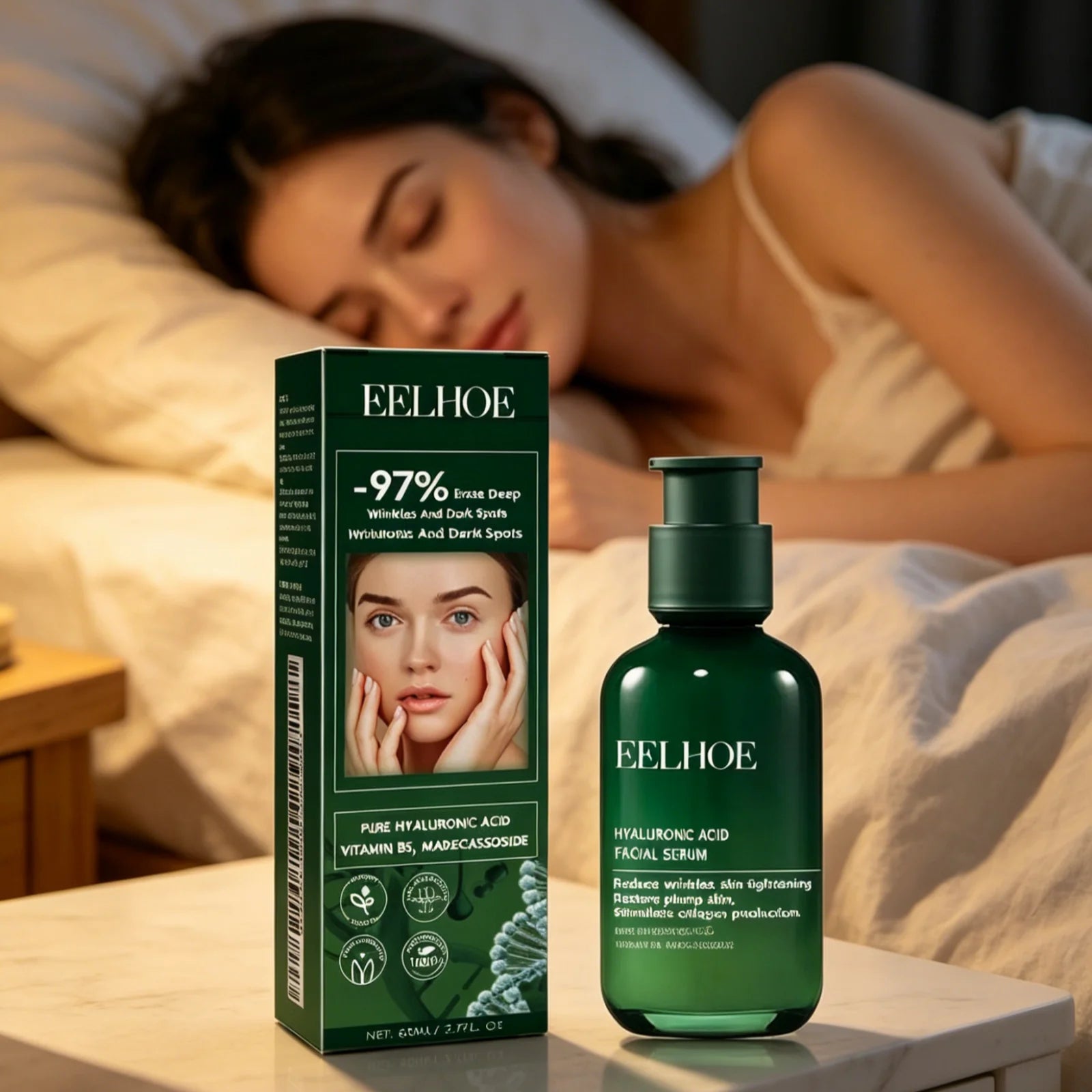 EELHOE Hyaluronic Acid Anti-Aging Face Serum 80ml – Firm & Hydrate Hyaluronic Acid Serum Oasis Select