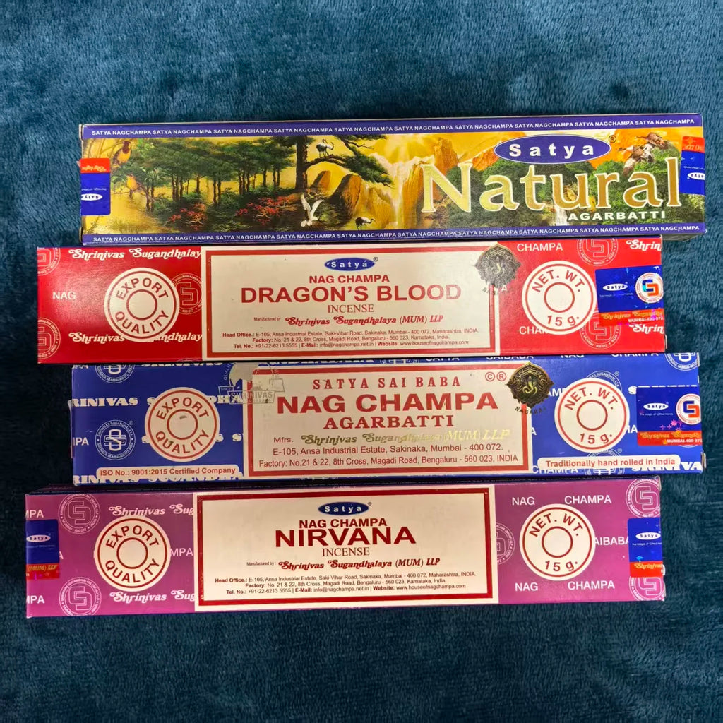 4 Boxes MONEY MATRIX Incense Sticks Mixed Flavor Satya Handmade