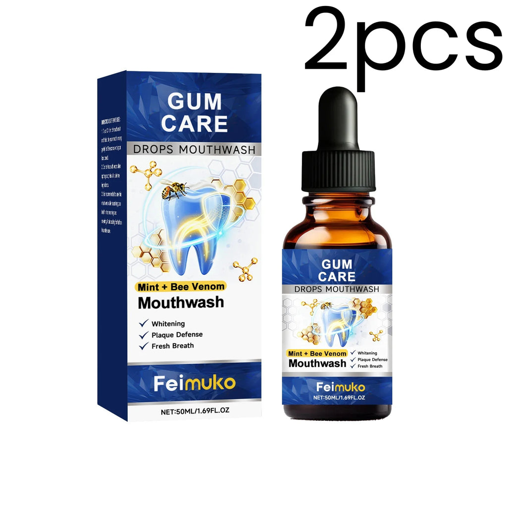 Feimuko Bee Venom Gum Care Mouthwash – Teeth Whitening 50ml Gum Care Mouthwash Oasis Select 2pcs One Unit adults