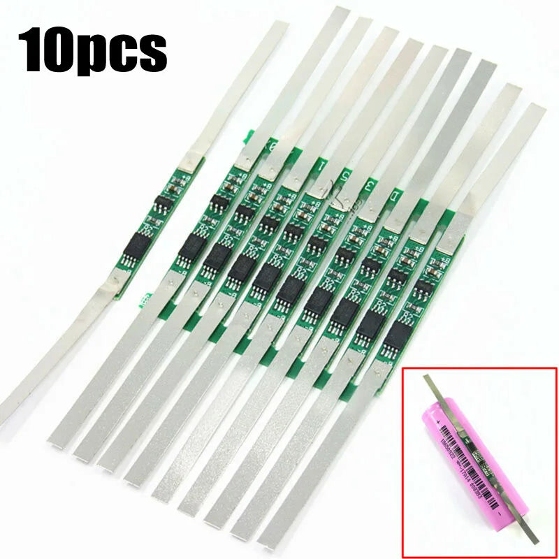 10/20pcs BMS Battery Lithium Protection Board With Nickel Strip Welding For 1S 3.7V Li-Ion Lithium Battery Oasis Select 10pcs
