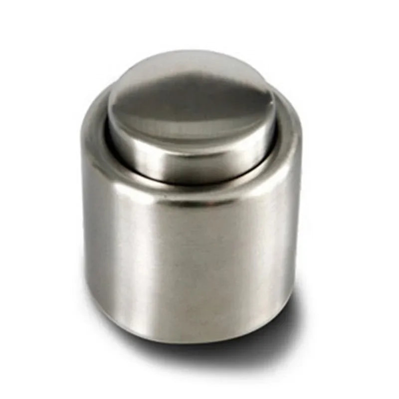 2PCS Stainless Steel Wine Bottle Stopper Vacuum Red Wine Cap Sealer Fresh Keeper Bar Tools Bottle Cover Kitchen Accessories Oasis Select