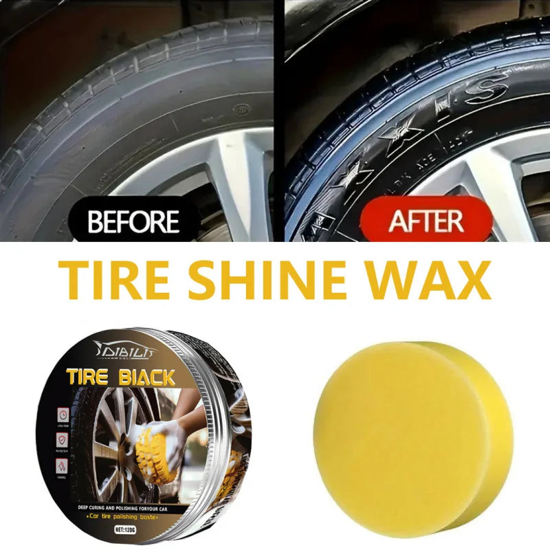 Car Tire Blackening & Plastic Polishing Maintenance Wax