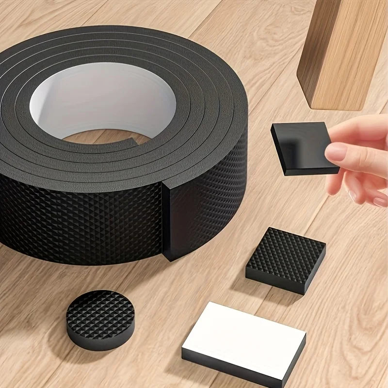 78.74inch Black Anti-Slip Chair Leg Pads,Trimmable Silent Noise-Reducing Furniture Protectors for Tables,Chairs&Floor Protection Oasis Select