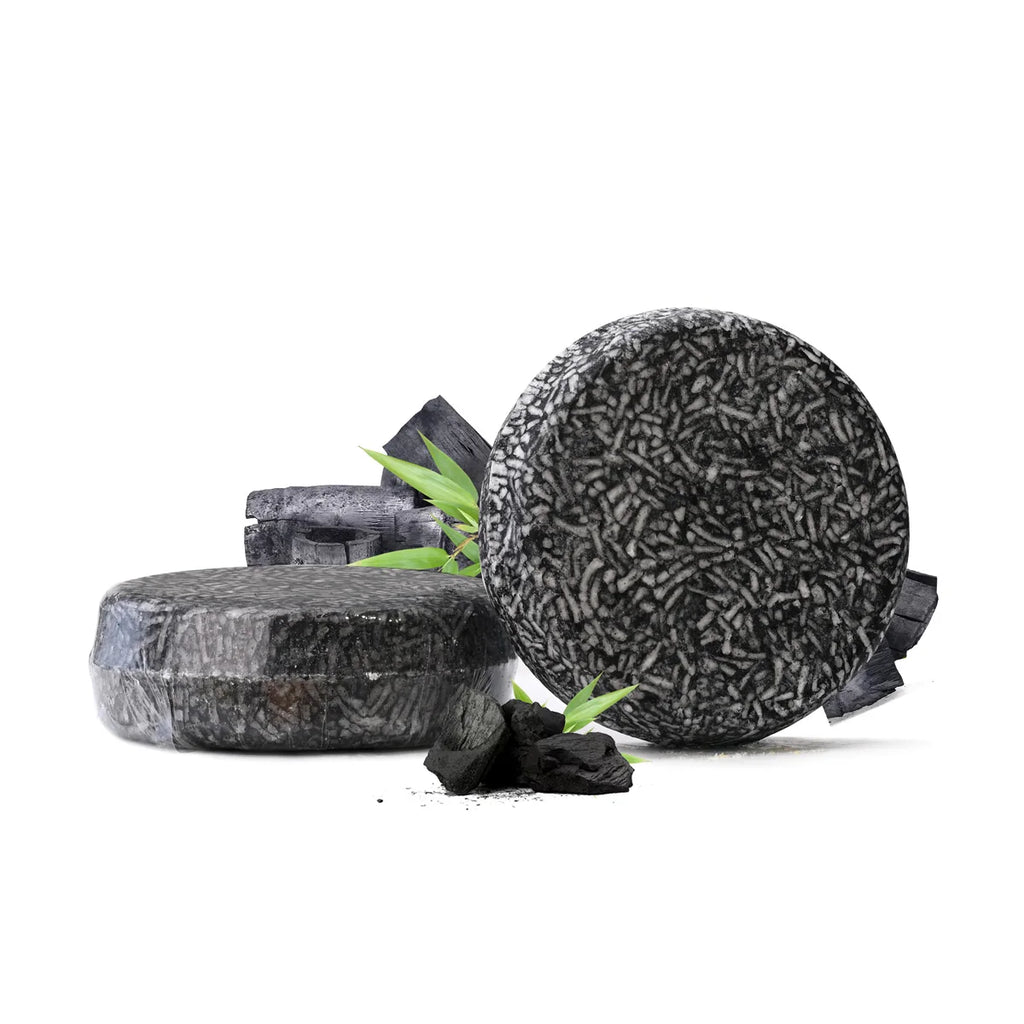 Bamboo Charcoal Solid Shampoo Soap Bar 60g | Handmade Hair Soap