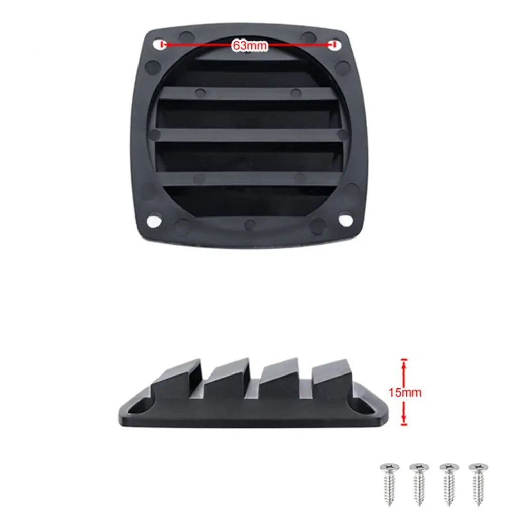 Nylon Marine Boat Air Vent Louvered Ventilator Grille 8.3cm Marine Vent Grille Oasis Select
