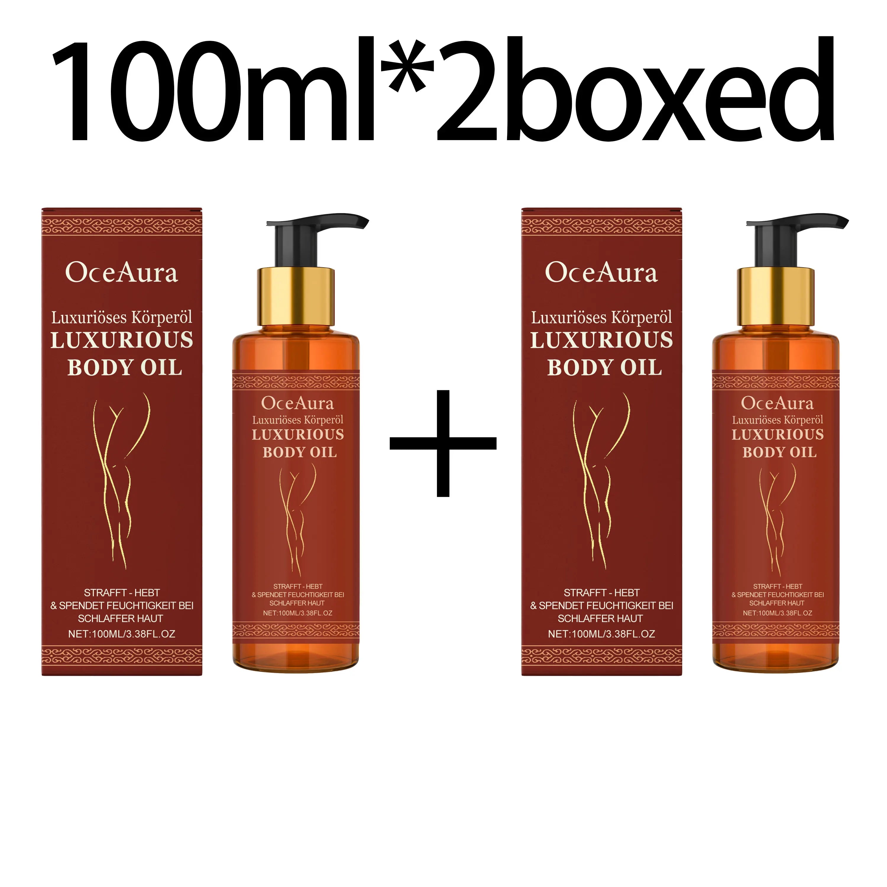 OceAura Firming Body Oil – Skin Tightening & Anti-Cellulite Firming Body Oil Oasis Select 100mlX2boxed