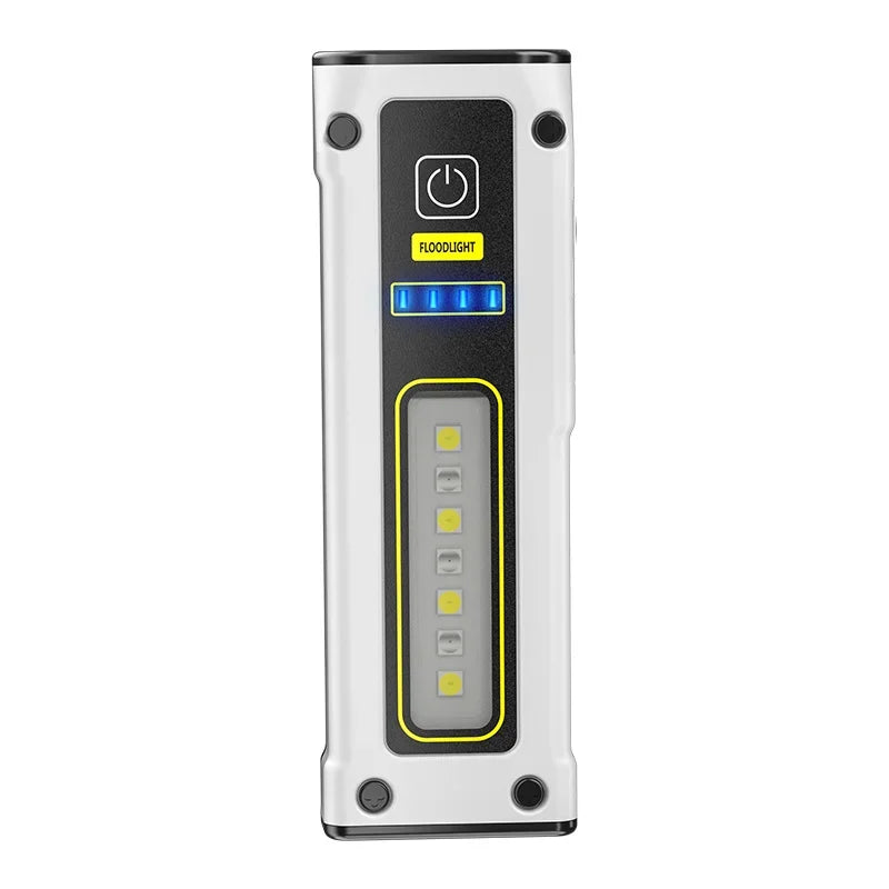 MINI Portable Rechargeable LED Flashlight Outdoor Emergency Service Lamp with Magnetic Powerful Long Range Flashligt for Fishing Oasis Select