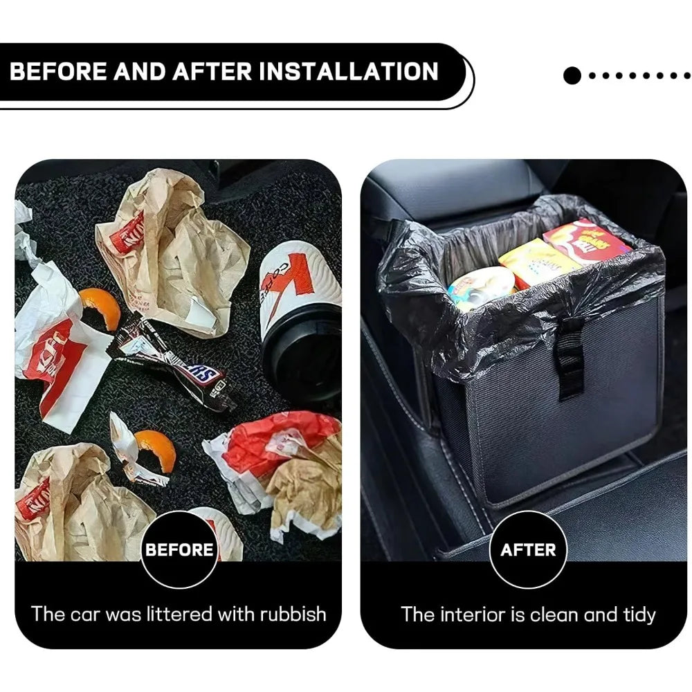 Hanging Foldable Car Trash Can Waterproof Leakproof Auto Garbage Can Large Capacity Vehicle Organizer Interior Accessories Oasis Select
