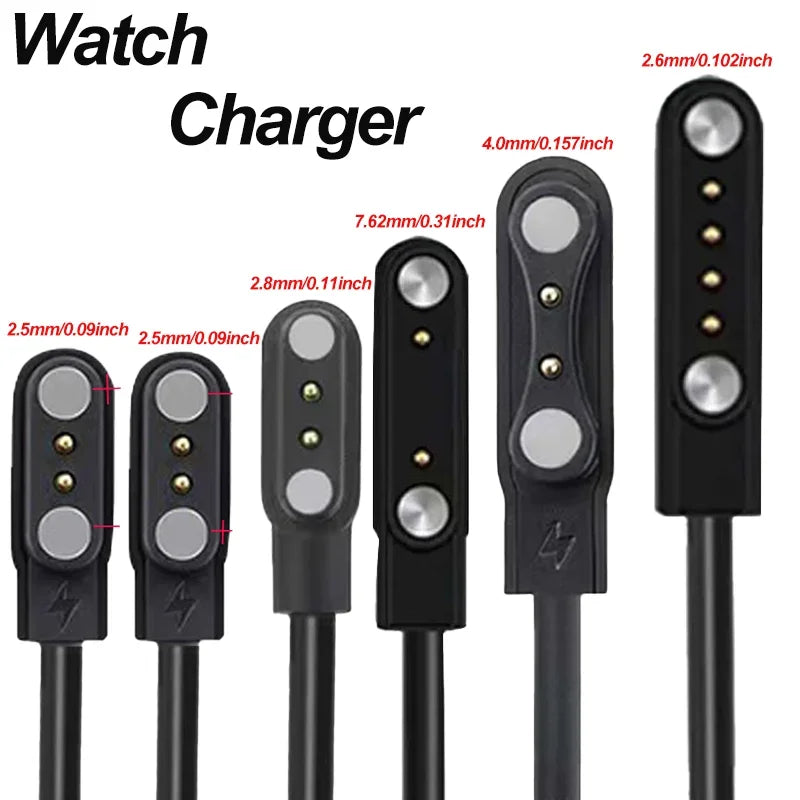 Magnetic Smartwatch Charging Cable 2-Pin 4-Pin USB Smartwatch Charging Cable Oasis Select