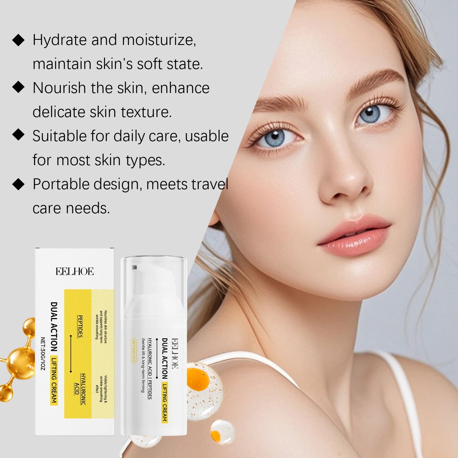 Gentle Hydrating Face Cream – Lightweight & Non-Greasy Face Moisturizer Oasis Select