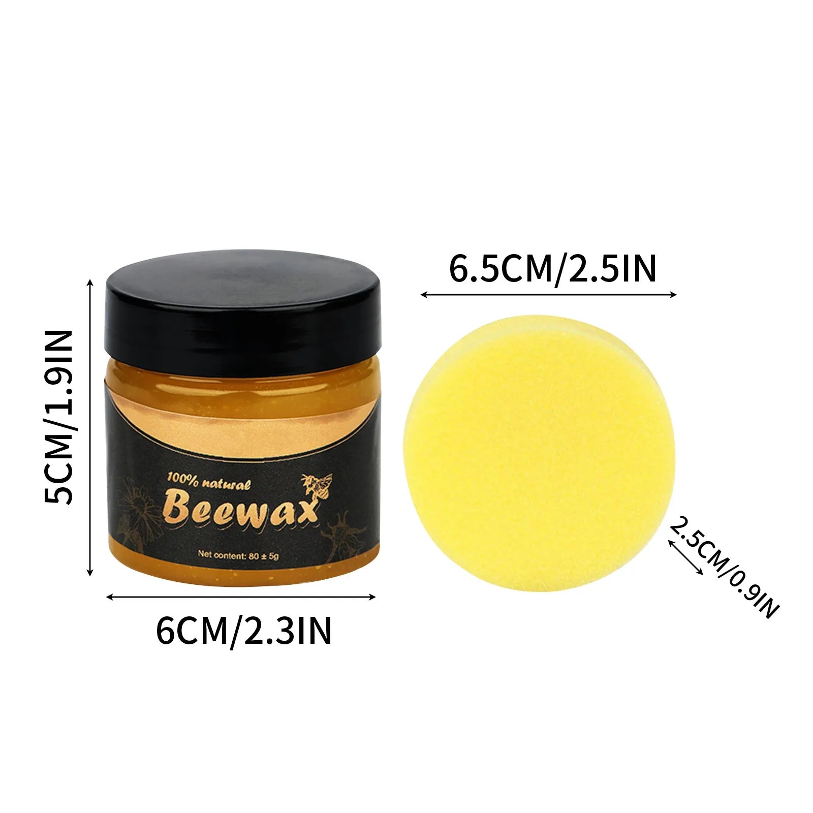 Natural Beeswax Furniture Restorer Polish & Wood Conditioner 450ml Wood Furniture Polish Oasis Select